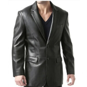Real Lambskin Leather Blazer